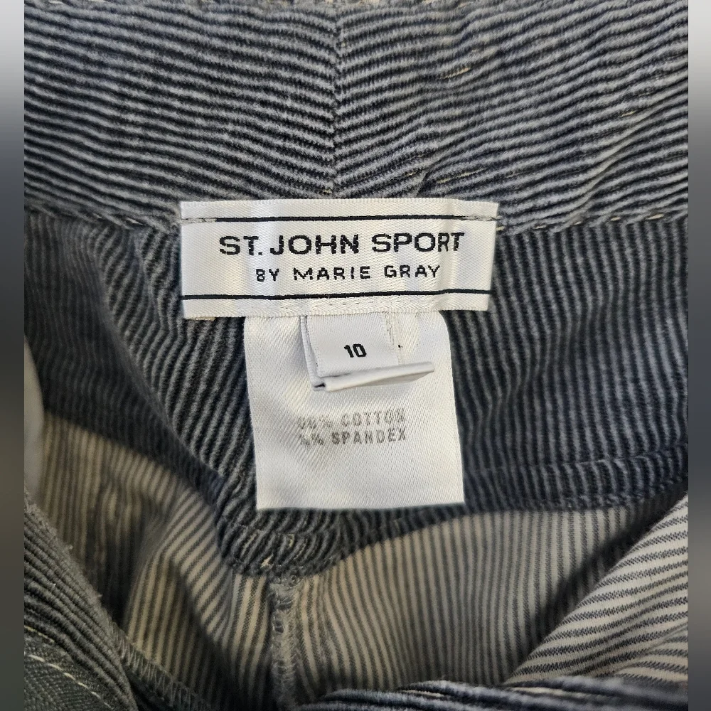 St. John Sport Gray Corduroy Ladies Jeans - Picture 3 of 5